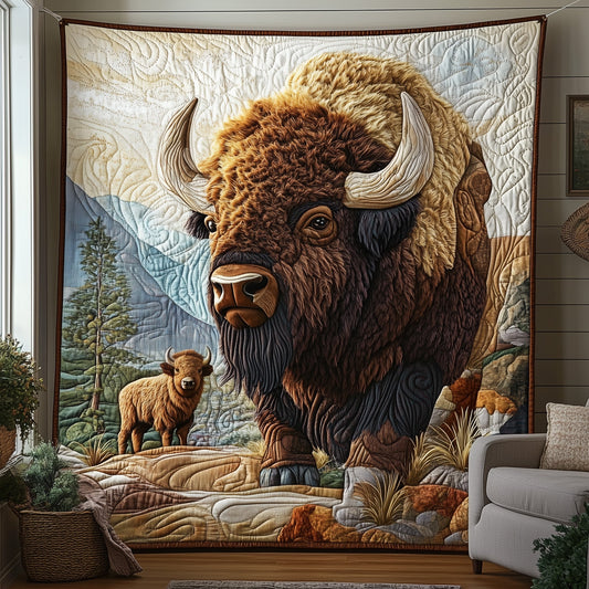 Wild Bison Quilted Blanket GFTOMA124