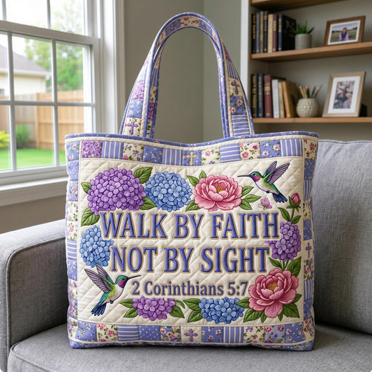 Scripture Bloom Quilted Tote Bag GFTOMA12501
