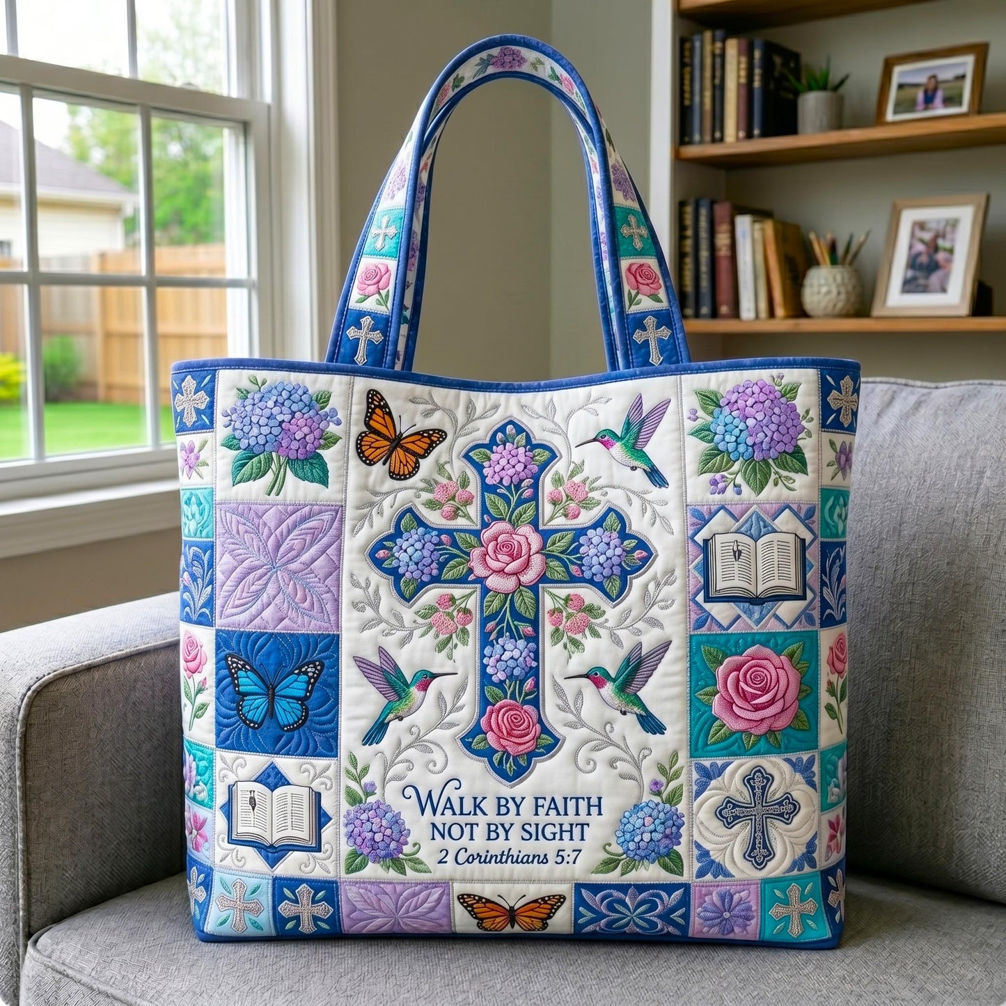 Scripture Garden Quilted Tote Bag GFTOMA12502