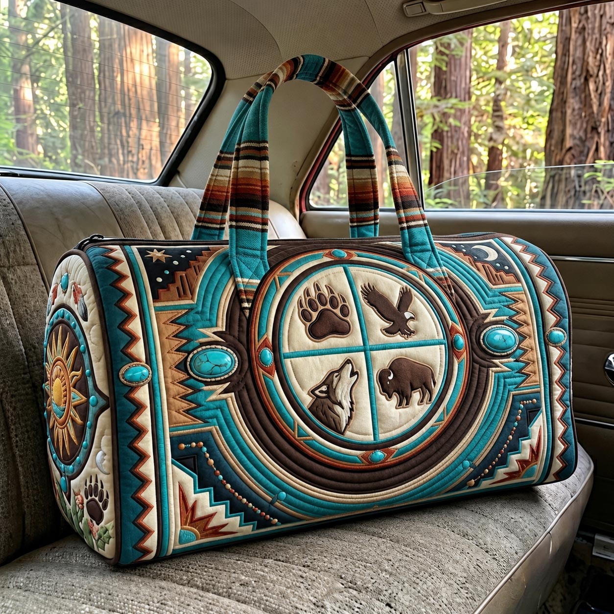 Tribal Heritage Quilted Duffle Bag GFTOMA12522