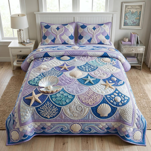 Sea Escape 3-Piece Quilted Bedding Set GFTOMA12556