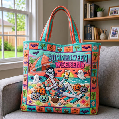 Tropical Haunt Quilted Tote Bag GFTOMA12564
