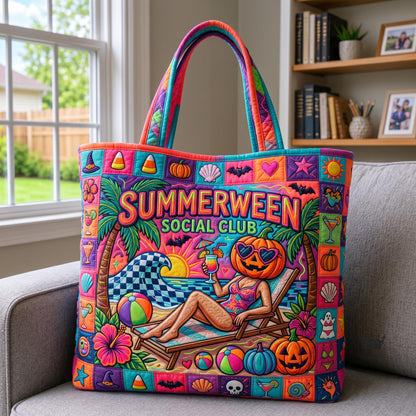 Tropical Haunt Quilted Tote Bag GFTOMA12568