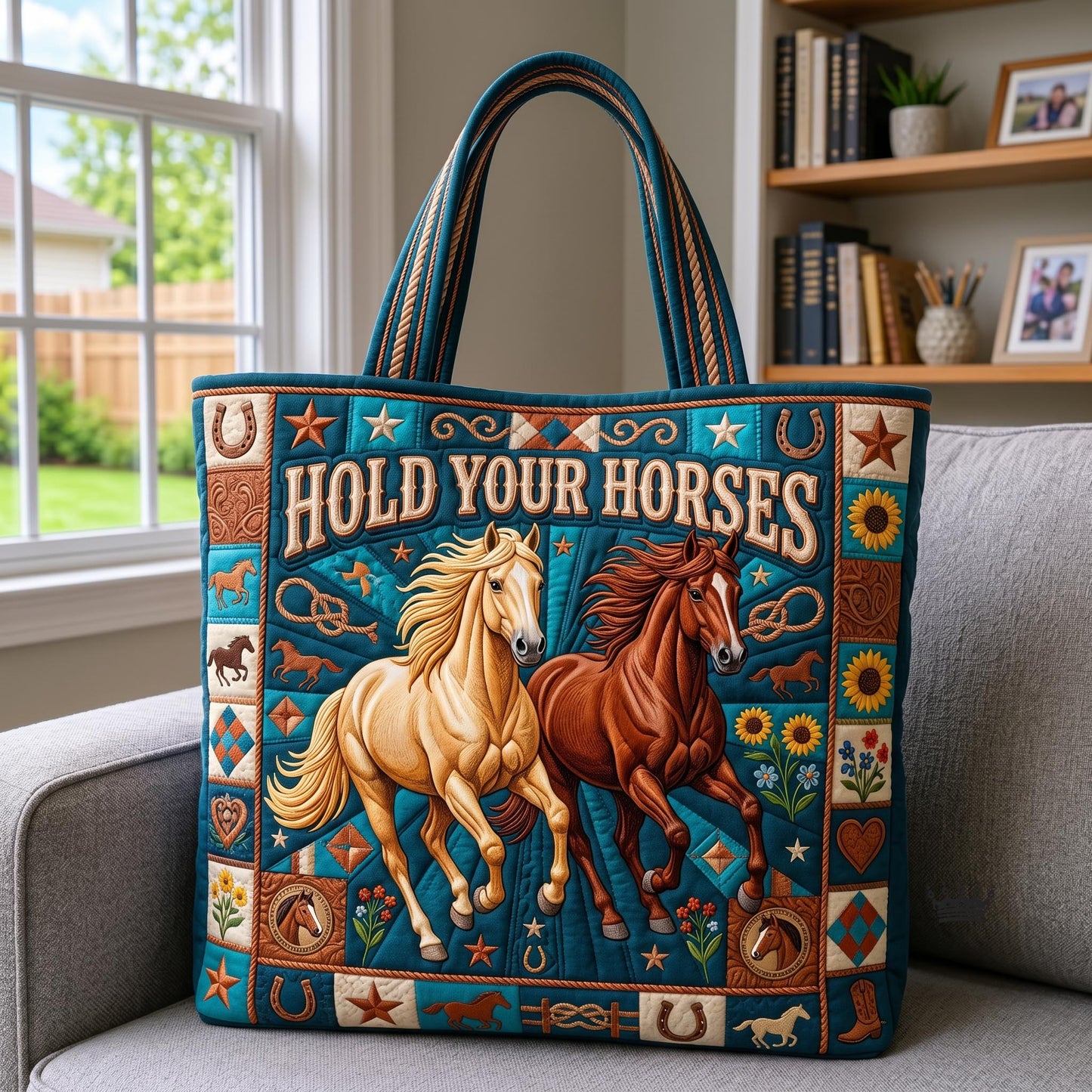 Western Soul Quilted Tote Bag GFTOMA12569