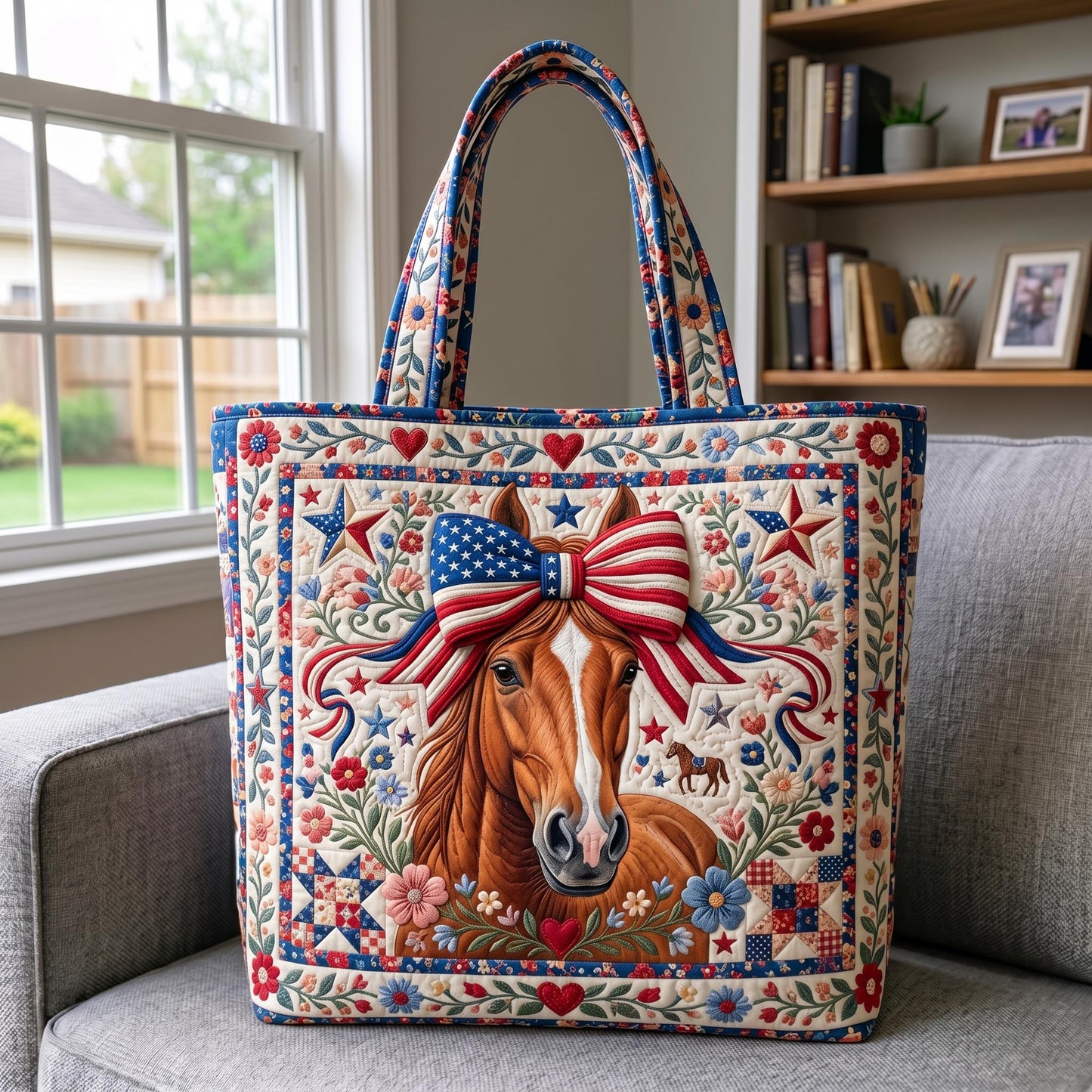 Western Charm Quilted Tote Bag GFTOMA12573