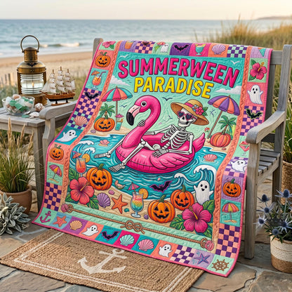 Summerween Vibes Quilted Blanket GFTOMA12575