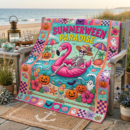 Summerween Vibes Quilted Blanket GFTOMA12575