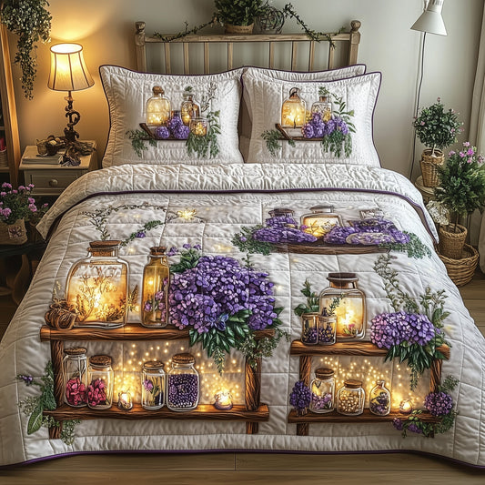 Twilight Garden 3-Piece Quilted Bedding Set GFTOMA1258
