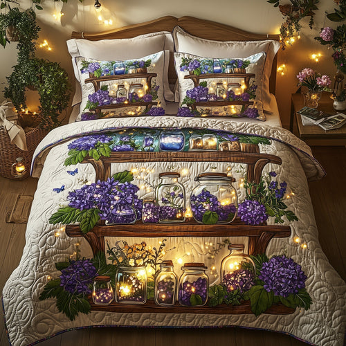 Twilight Garden 3-Piece Quilted Bedding Set GFTOMA1259