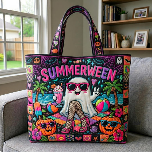 Tropical Haunt Quilted Tote Bag GFTOMA12610