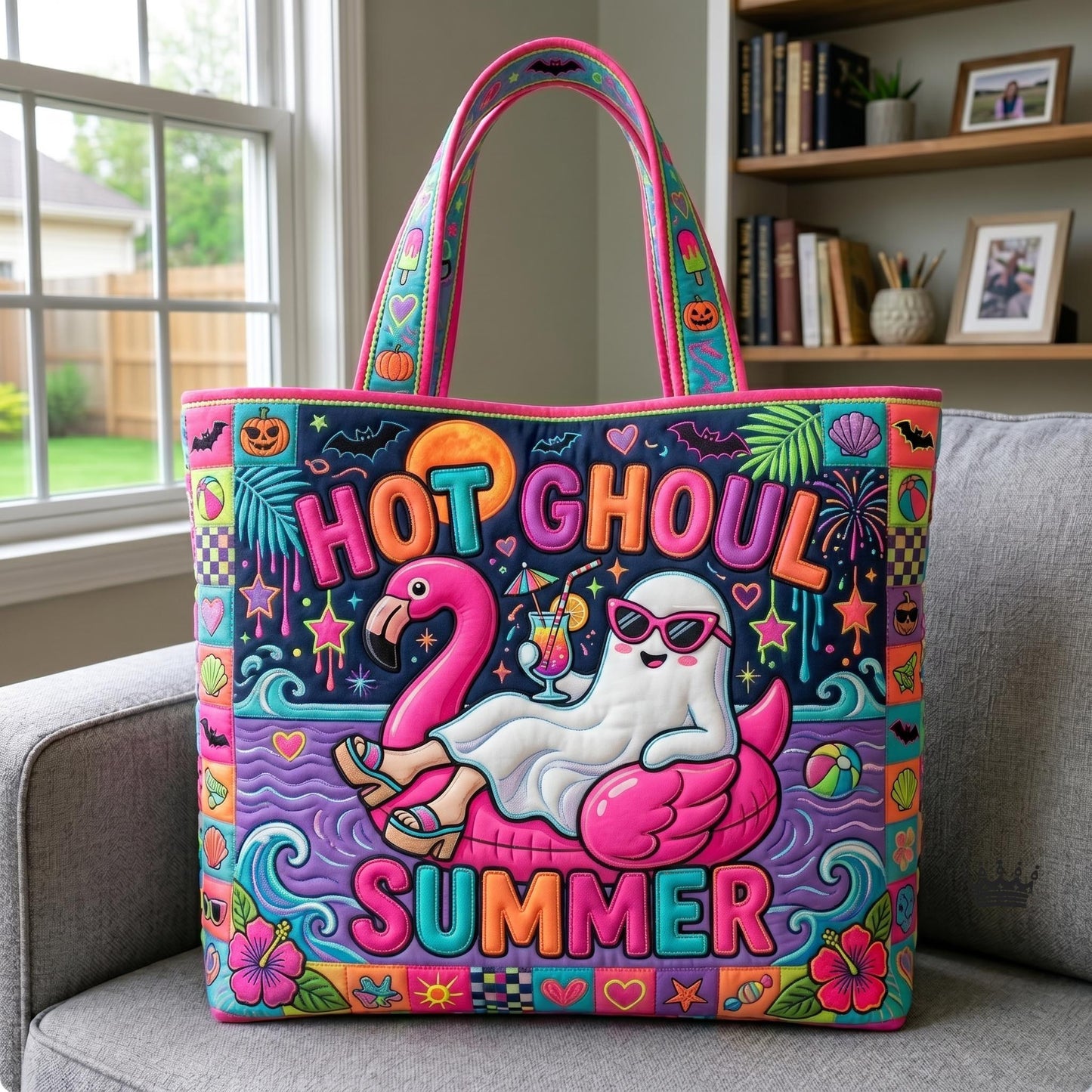 Tropical Haunt Quilted Tote Bag GFTOMA12611