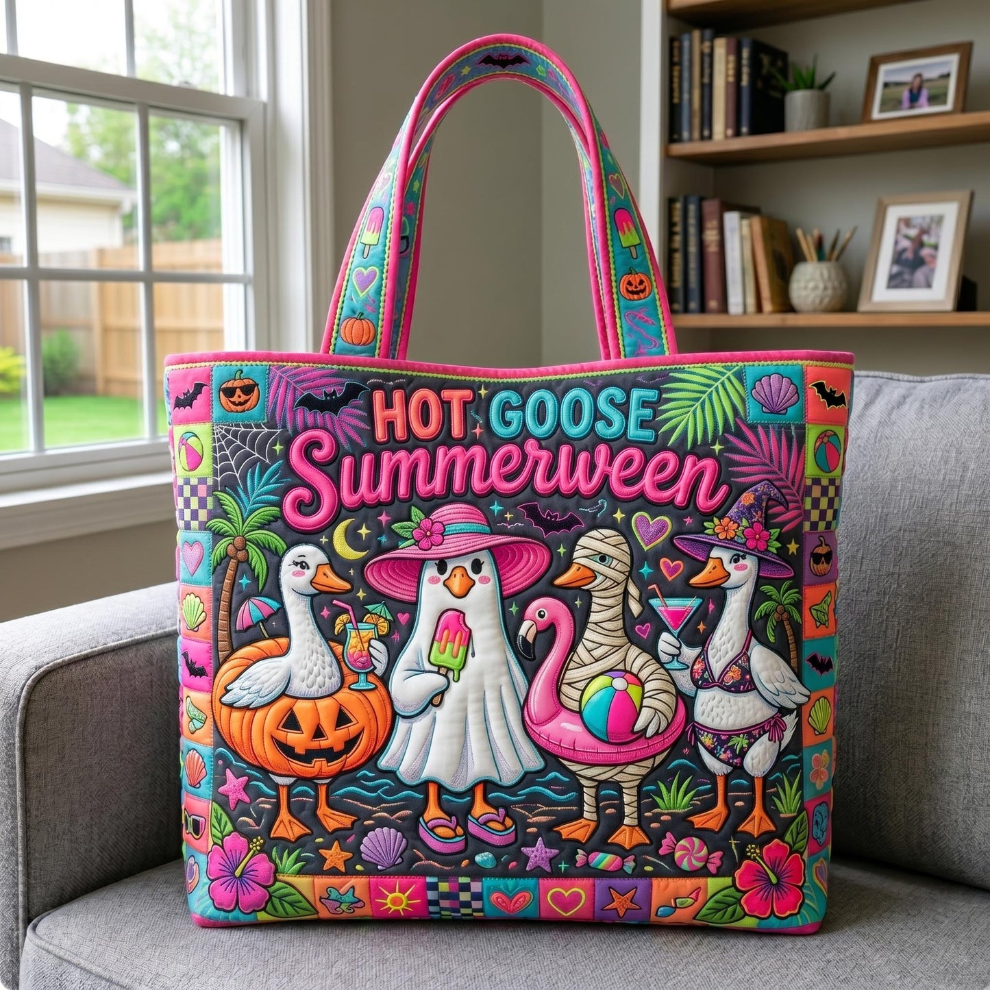 Tropical Haunt Quilted Tote Bag GFTOMA12615