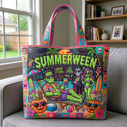 Tropical Haunt Quilted Tote Bag GFTOMA12616
