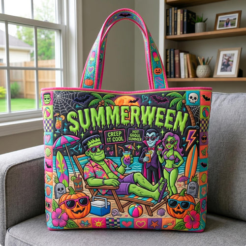 Tropical Haunt Quilted Tote Bag GFTOMA12616