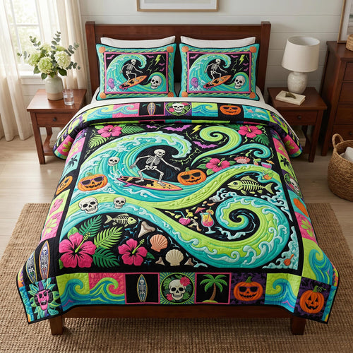 Tropical Haunt 3-Piece Quilted Bedding Set GFTOMA12653