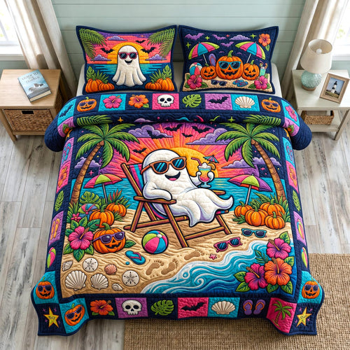 Tropical Haunt 3-Piece Quilted Bedding Set GFTOMA12654