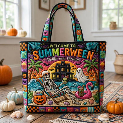 Tropical Haunt Quilted Tote Bag GFTOMA12667