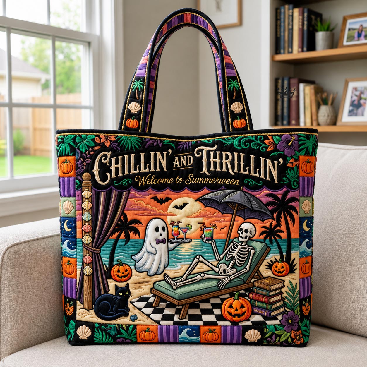 Tropical Haunt Quilted Tote Bag GFTOMA12668
