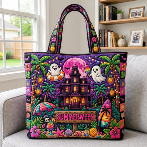 Tropical Haunt Quilted Tote Bag GFTOMA12670
