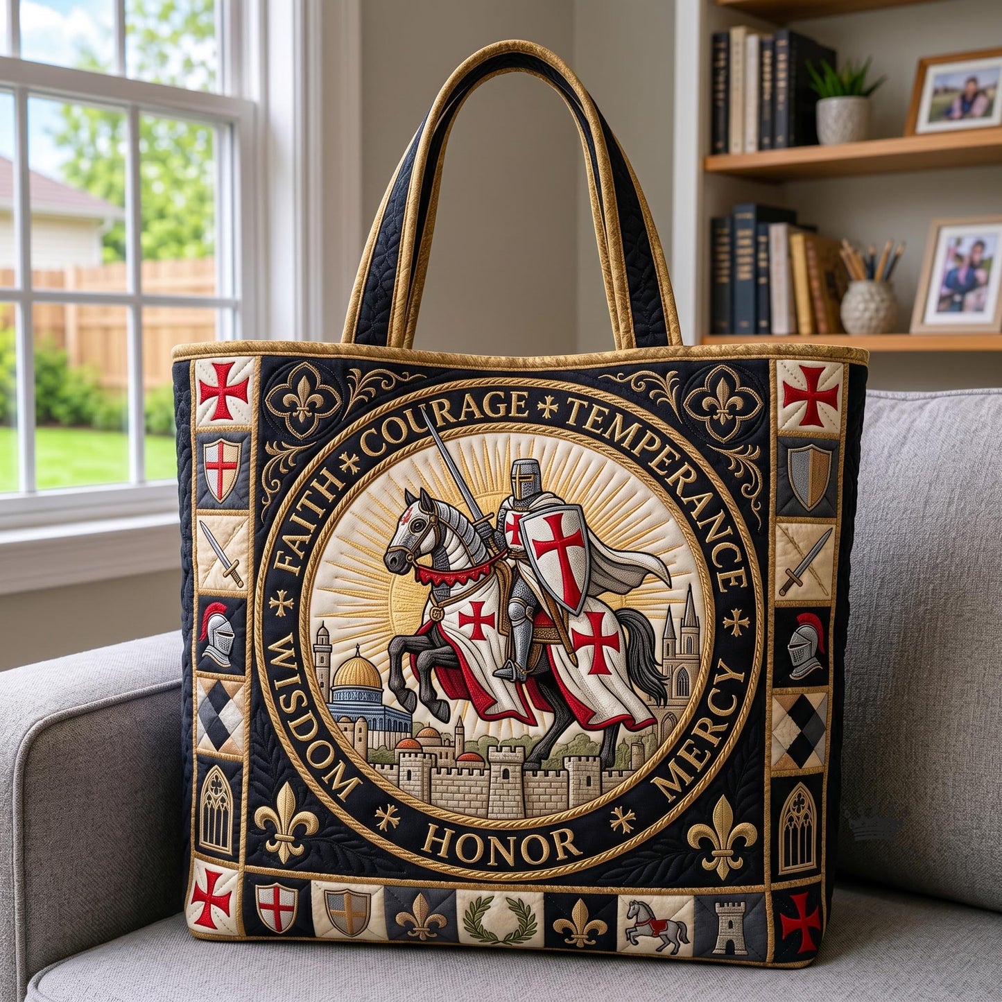 Full Armor Of God Quilted Tote Bag GFTOMA12672