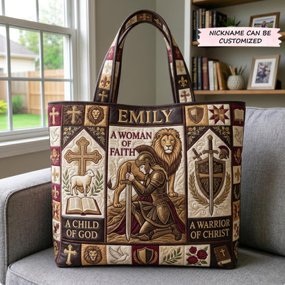 Full Armor Of God Quilted Tote Bag QTCUZ GFTOMA12674
