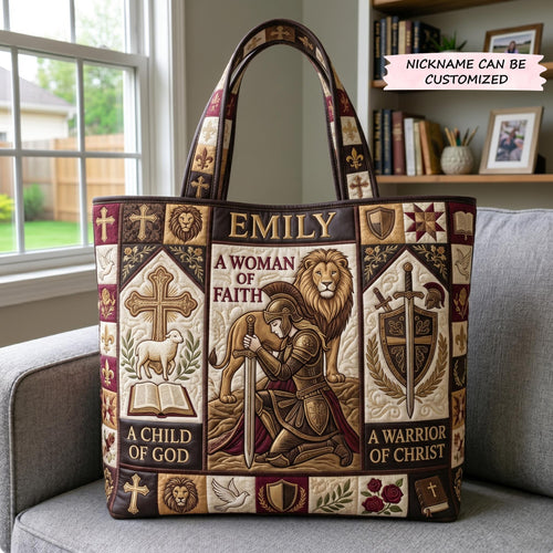 Full Armor Of God Quilted Tote Bag QTCUZ GFTOMA12674