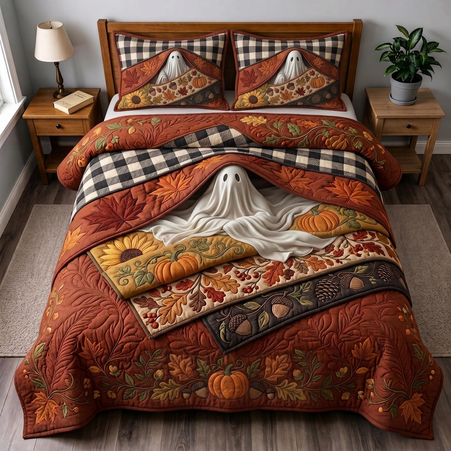 Ghost Haven 3-Piece Quilted Bedding Set GFTOMA12728