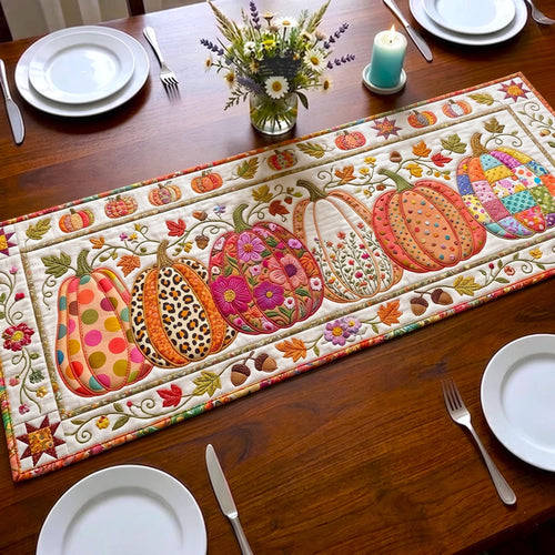 Pumpkin Paws Quilted Table Runner GFTOMA12756