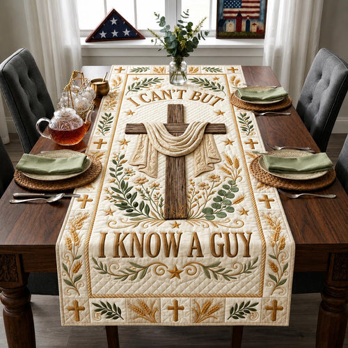 Sacred Cross Quilted Table Runner GFTOMA12814