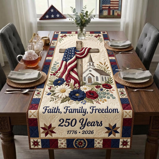 Cross Grace Quilted Table Runner GFTOMA12816