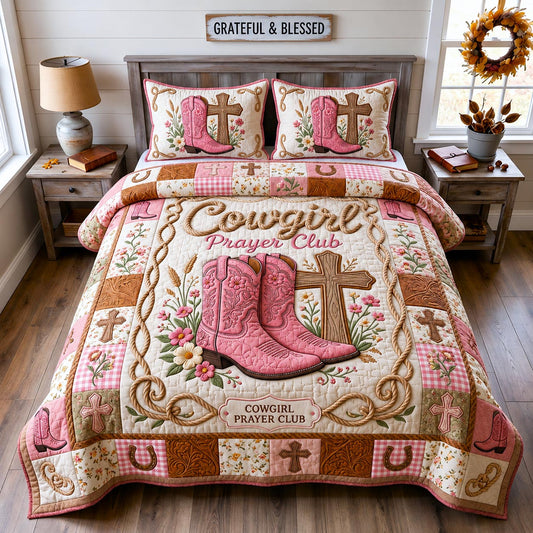 Western Faith 3-Piece Quilted Bedding Set GFTOMA12819