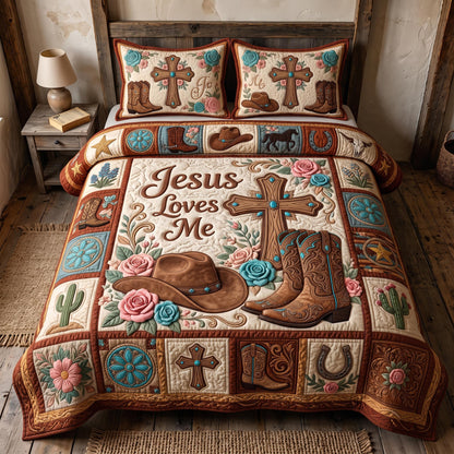 Faith Frontier 3-Piece Quilted Bedding Set GFTOMA12821