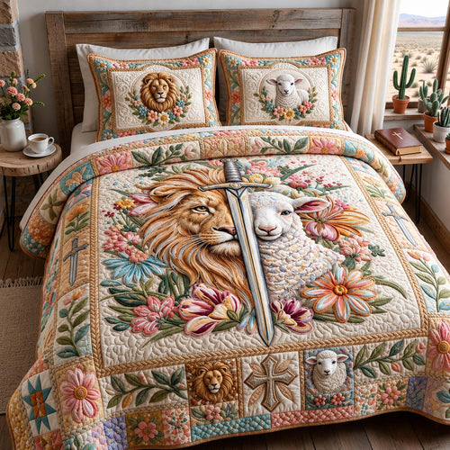 Holy Harmony 3-Piece Quilted Bedding Set GFTOMA12828
