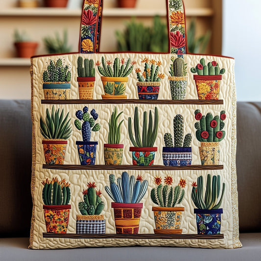 Cactus Quilted Tote Bag GFTOMA1283