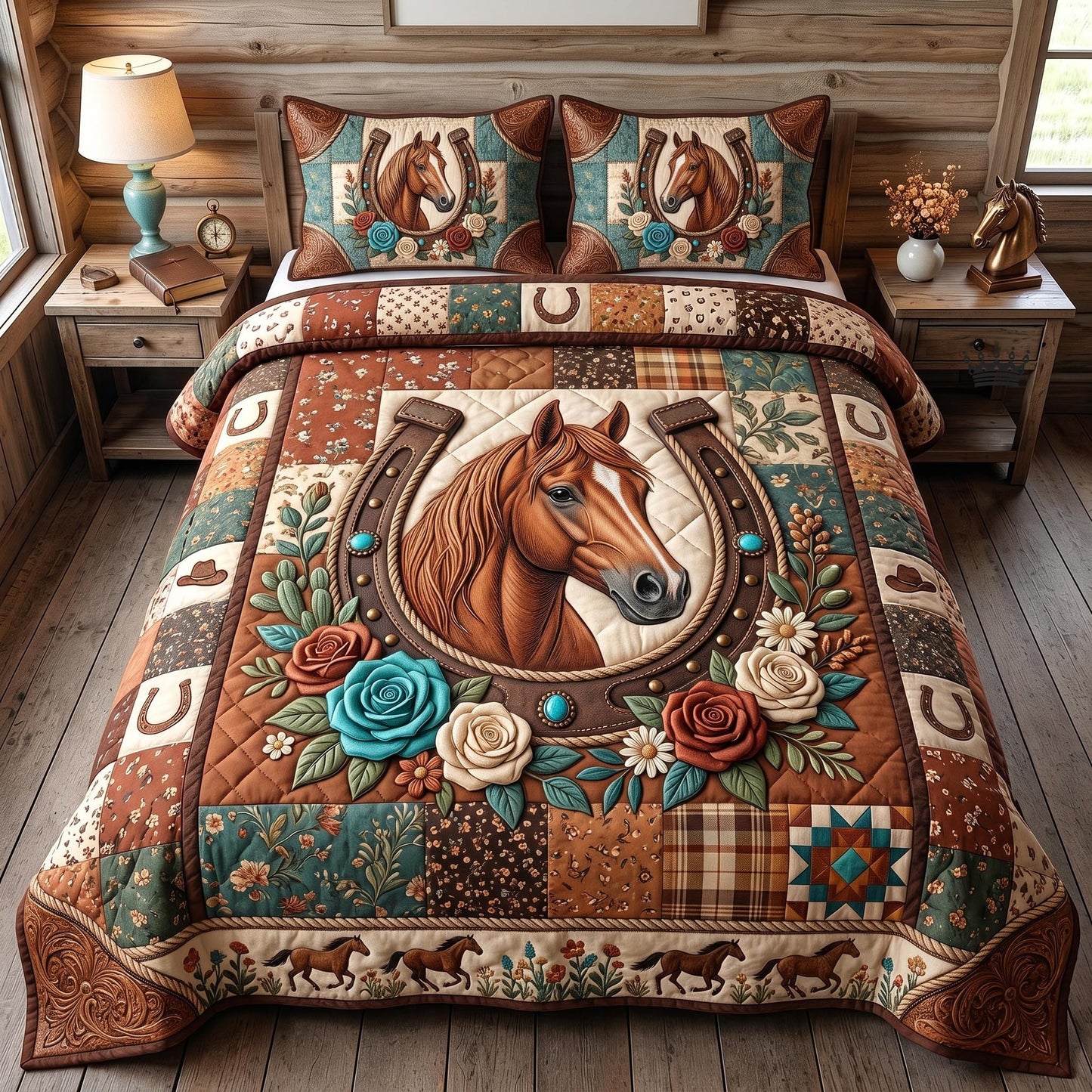 Western Soul 3-Piece Quilted Bedding Set GFTOMA12844