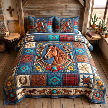 Western Soul 3-Piece Quilted Bedding Set GFTOMA12848