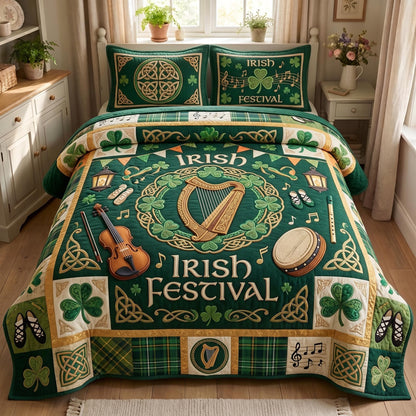 Dublin Pride 3-Piece Quilted Bedding Set GFTOMA12855