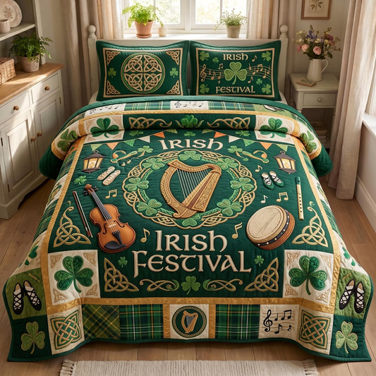 Dublin Pride 3-Piece Quilted Bedding Set GFTOMA12855