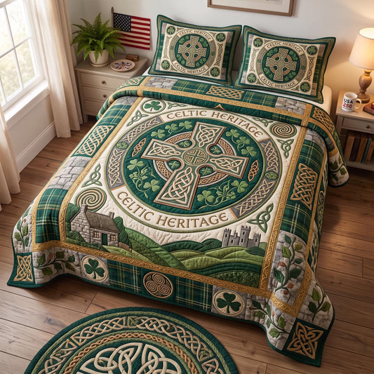 Irish Heritage 3-Piece Quilted Bedding Set GFTOMA12860