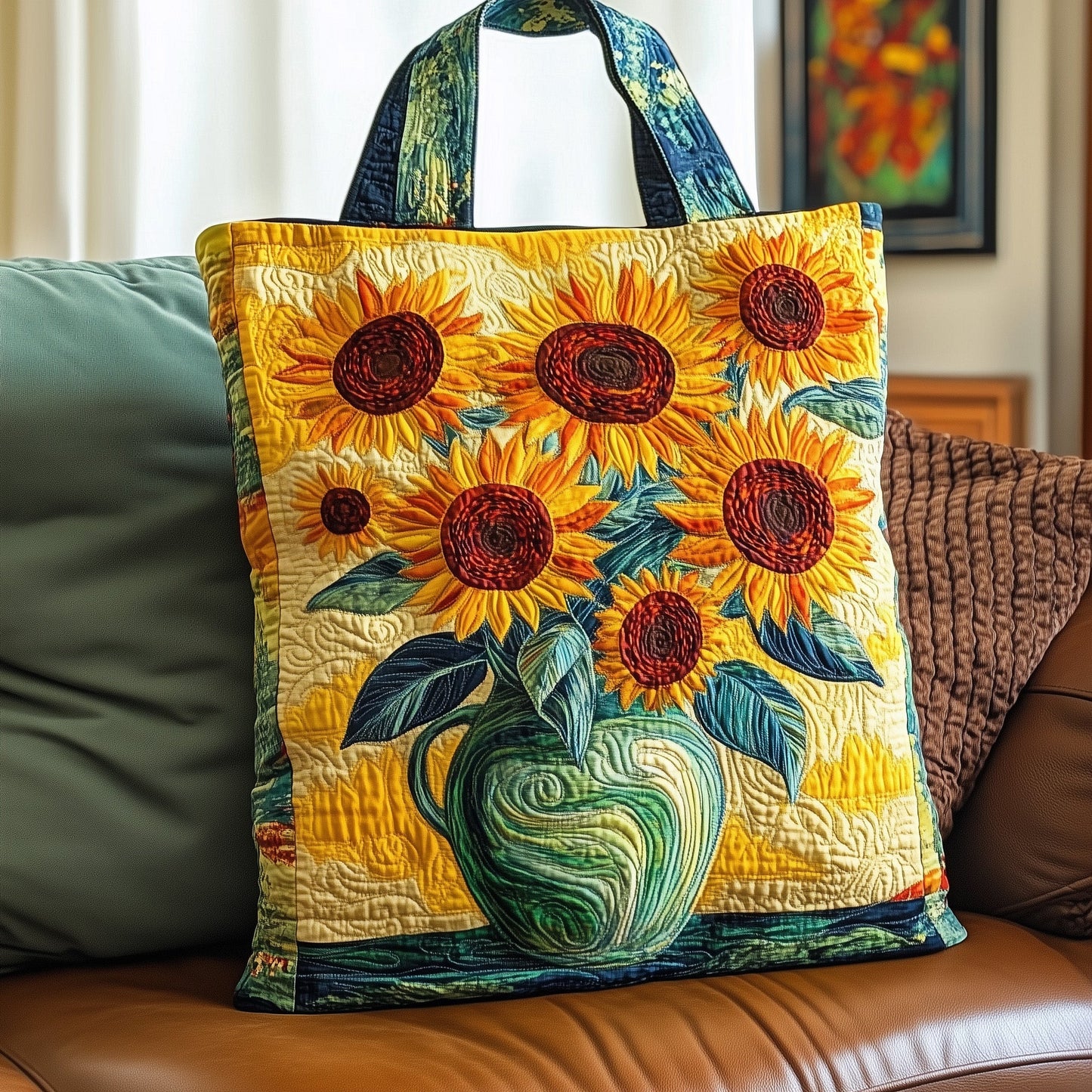 Sunflower Quilted Tote Bag GFTOMA1292