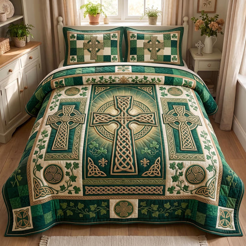 Celtic Heritage 3-Piece Quilted Bedding Set GFTOMA12931