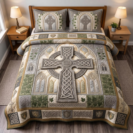 Faith Heritage 3-Piece Quilted Bedding Set GFTOMA12932