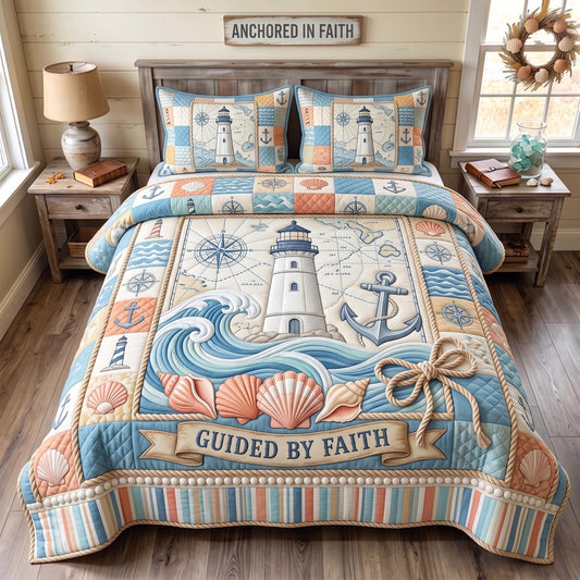 Sea Escape 3-Piece Quilted Bedding Set GFTOMA12950