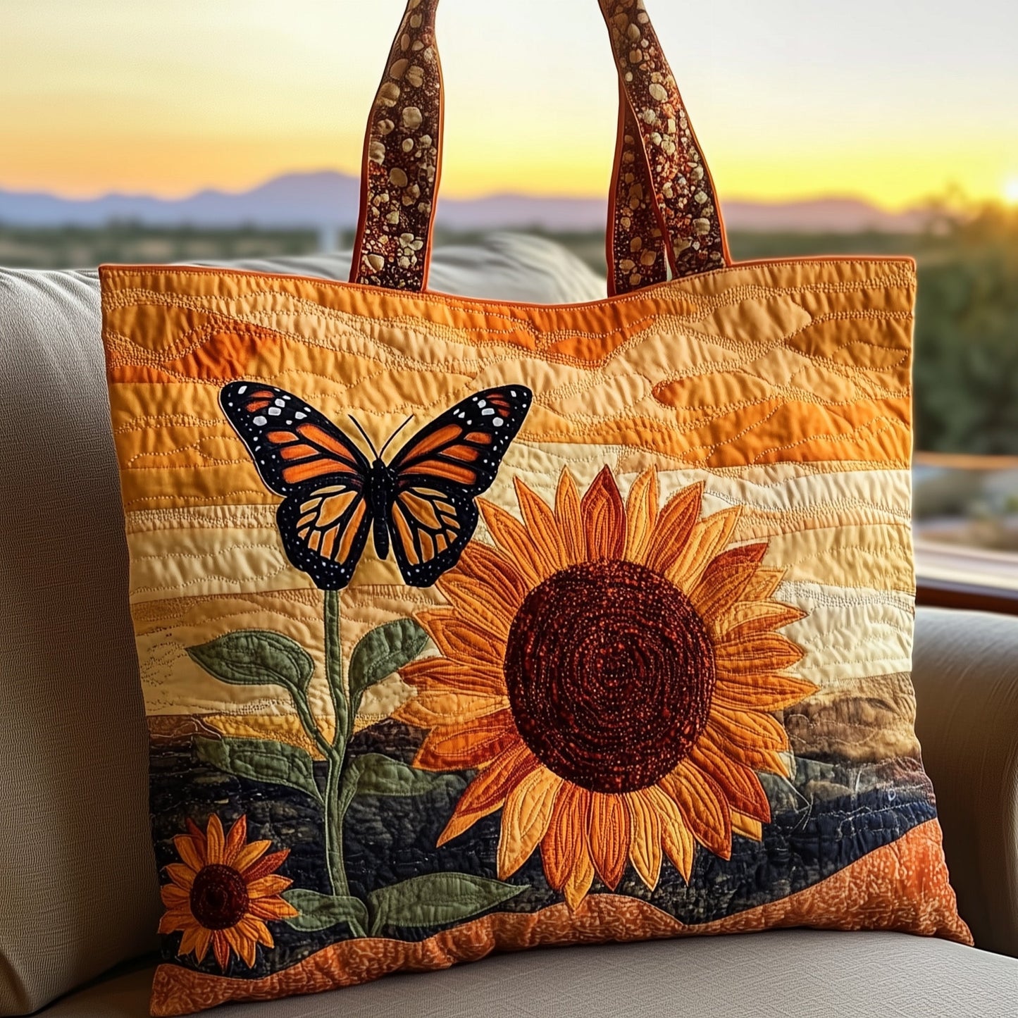 Sunflower Quilted Tote Bag GFTOMA1295