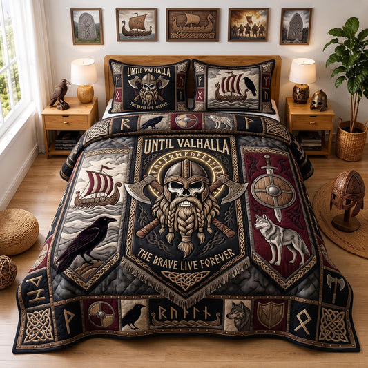 Viking Warrior 3-Piece Quilted Bedding Set GFTOMA13007