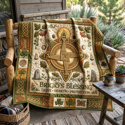 Celtic Cross Quilted Blanket GFTOMA13011