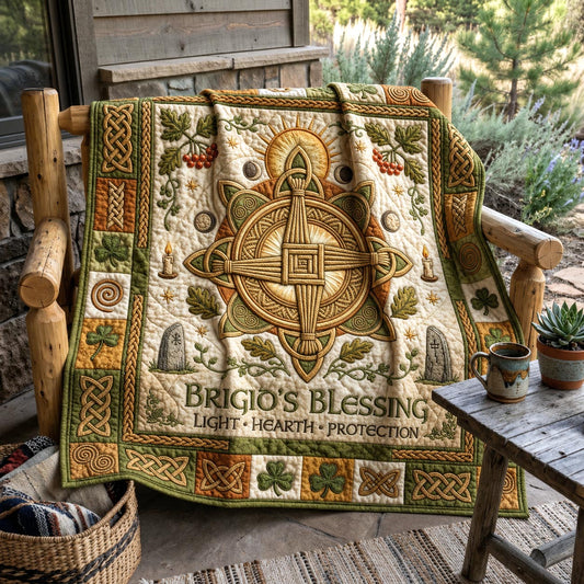 Celtic Cross Quilted Blanket GFTOMA13011