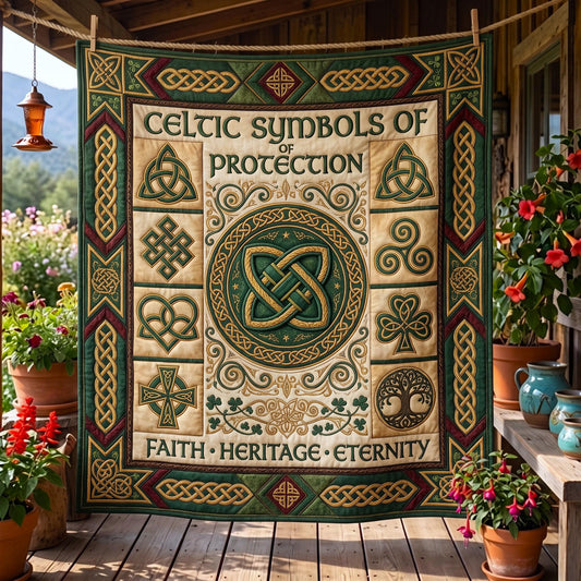 Sacred Celtic Quilted Blanket GFTOMA13012