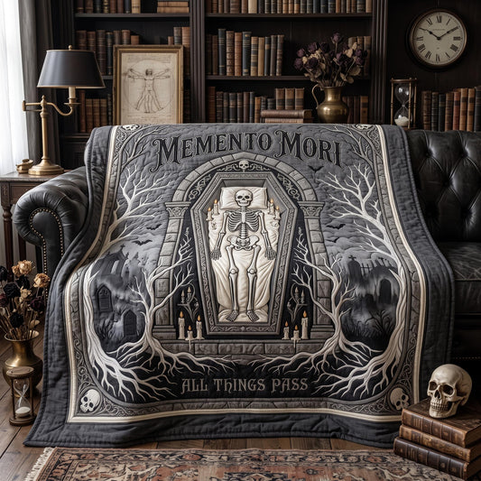Memento Mori Quilted Blanket GFTOMA13016