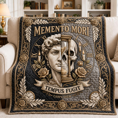 Memento Mori Quilted Blanket GFTOMA13017